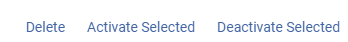 The bulk action buttons