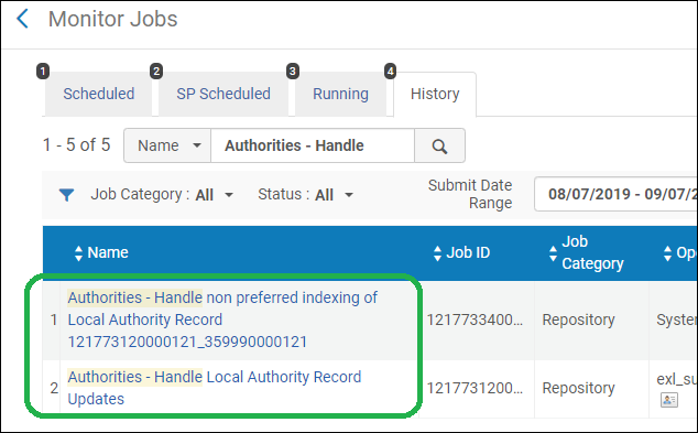 Authorities Handle Local Authority Record Updates Job - Non-Preferred Terms