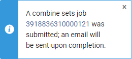 Combine Sets Confirmation