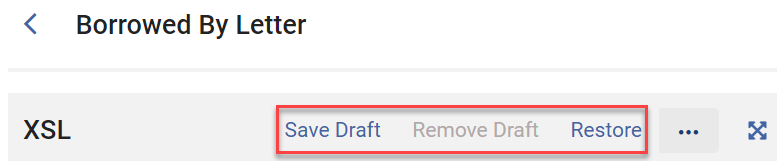 Draft options