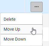 Drag and Drop entry functionality - MoveUp - CodeTables
