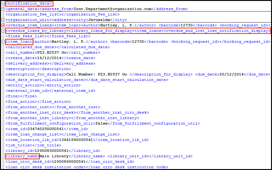 Library Name Field in XML Output