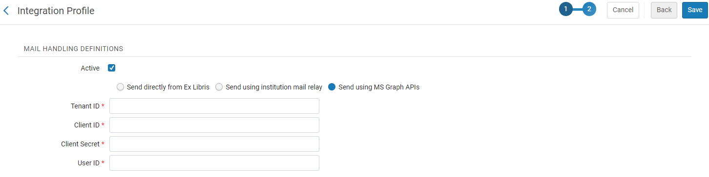 The mail handling integration profile