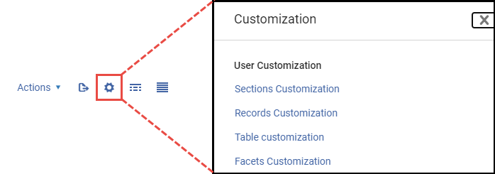 Manage Sets List - Customize Menu Options