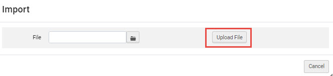 Import the Excel file into the Mapping Table