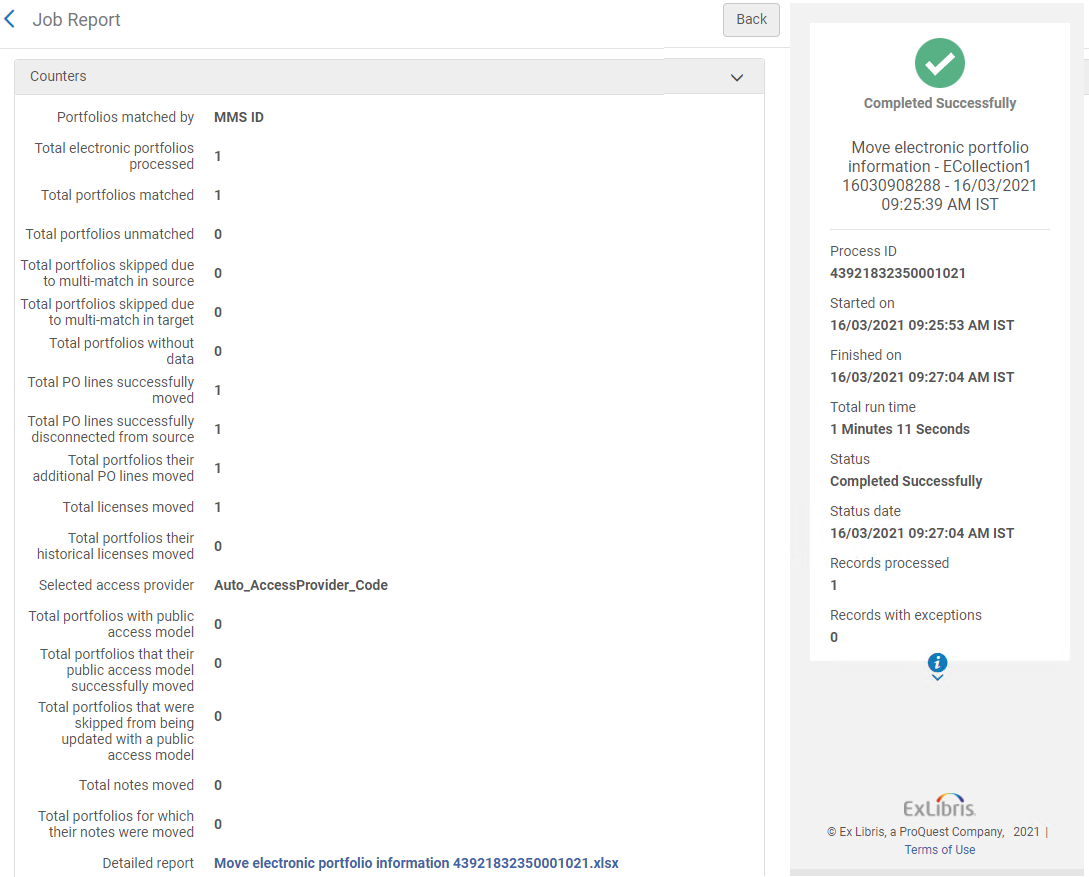 Move electronic portfolio information job report.png