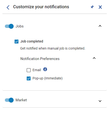 Notifications - Configuration Screen