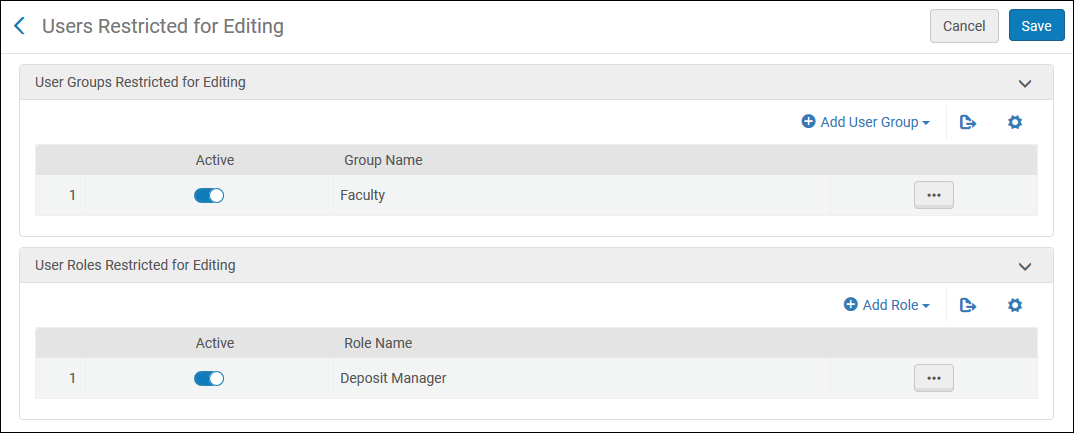 Users Restricted for Editing Page