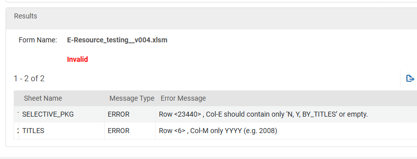 Correct the errors
