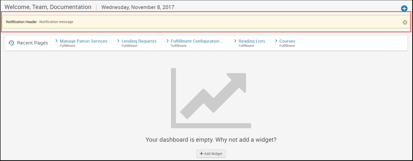 Institution Notifications