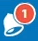 notifications panel icon with number