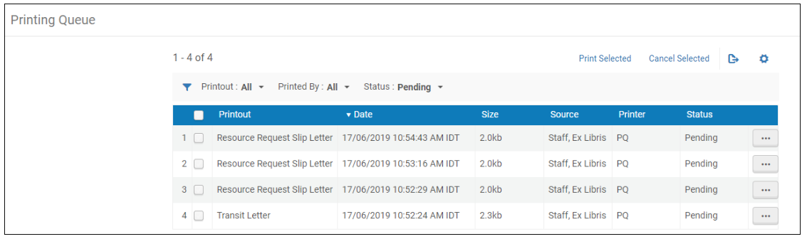 Printing Queue