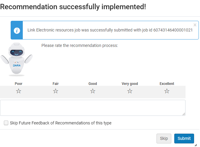 Rate Recommendation