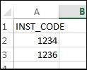 Example of an Excel File with User Identifiers