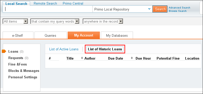 ListHistoricalLoansMyAccount