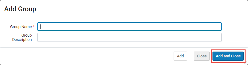 Add Network Group window