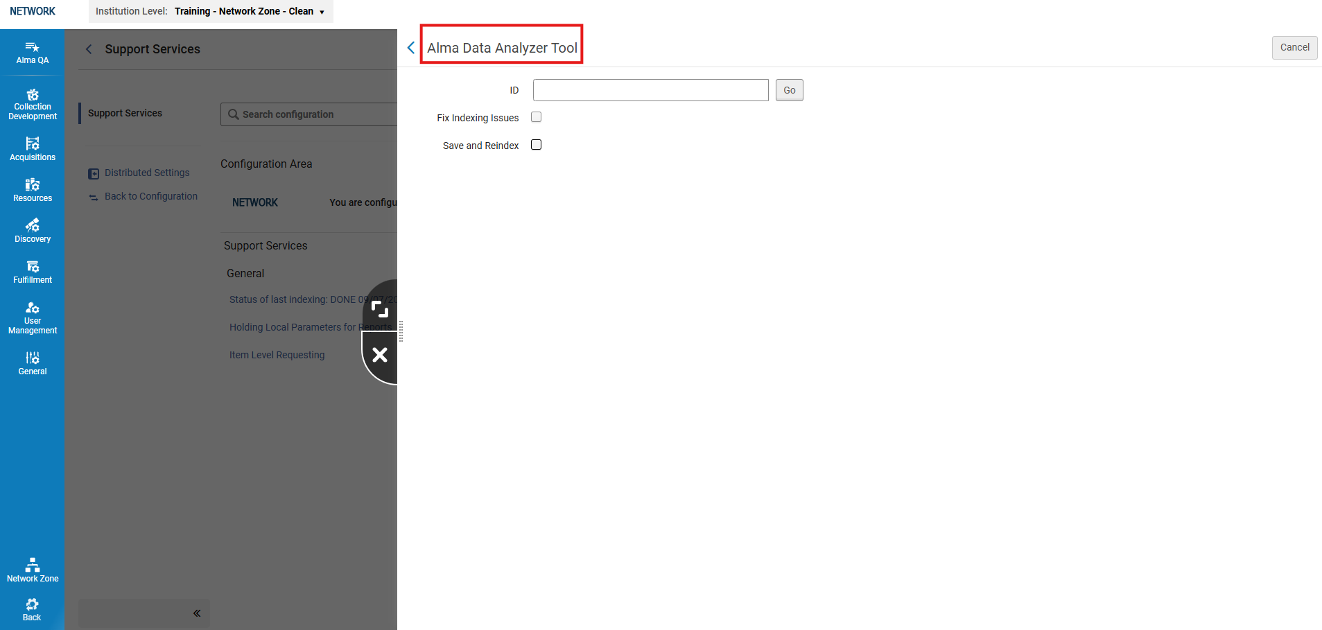 The Data Analyzer tool.