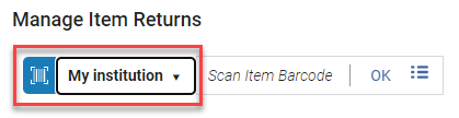 The Institution name on the loan in the network activity tab.