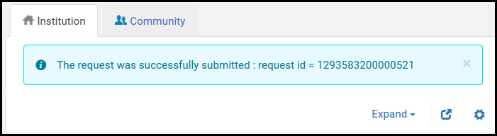 Confirmation Message