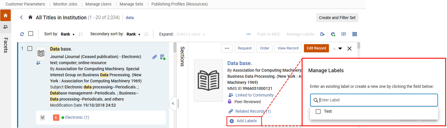 Add Label for Single Selection in Split View