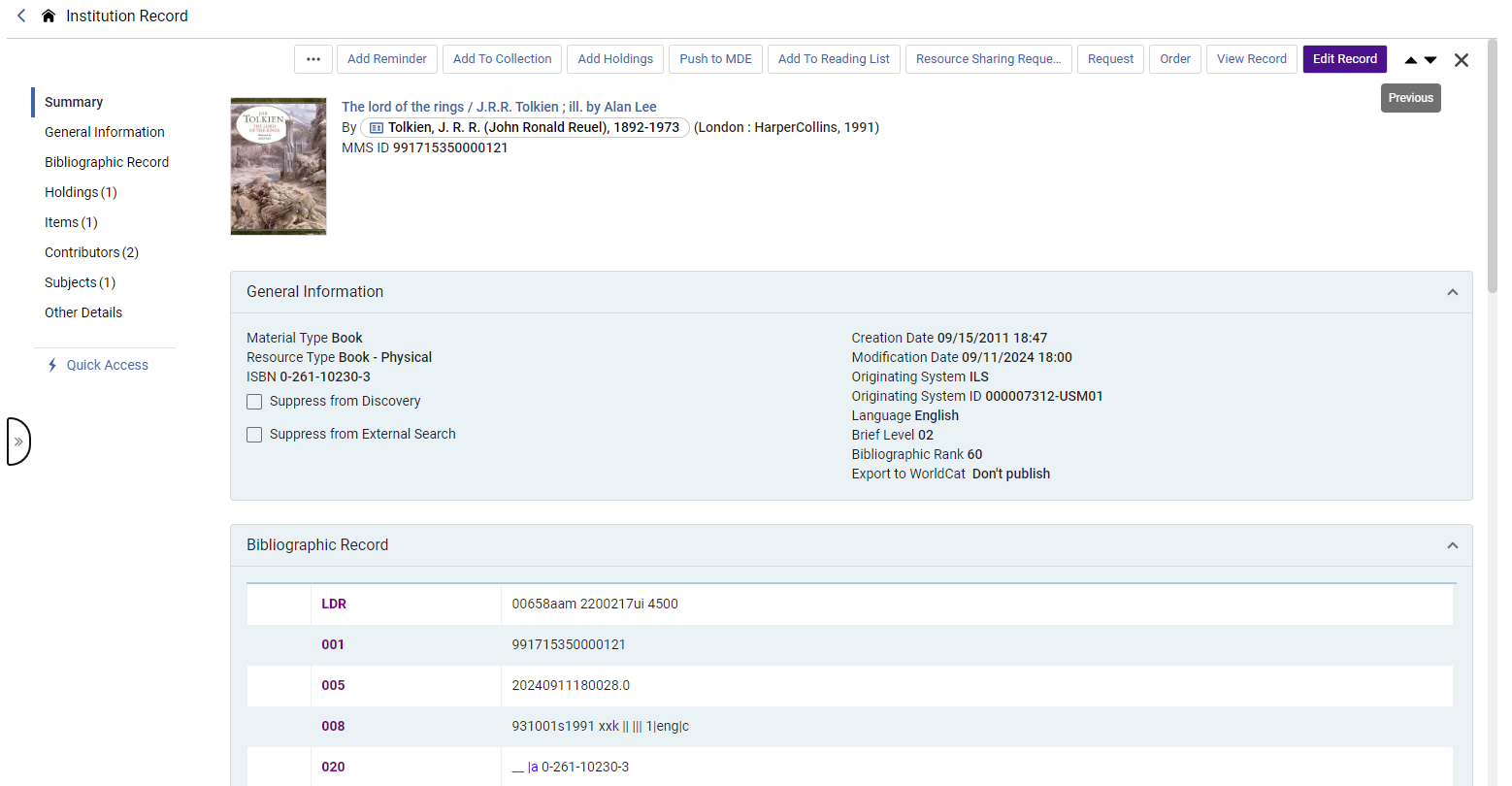 Navigating Between Search Results with Previous/Next Buttons - Full View