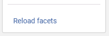 The Reload facets button.