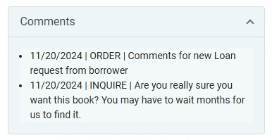 The NACSIS comments section.