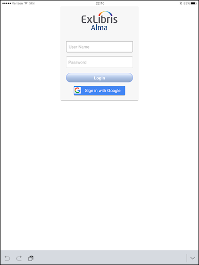 Alma Login