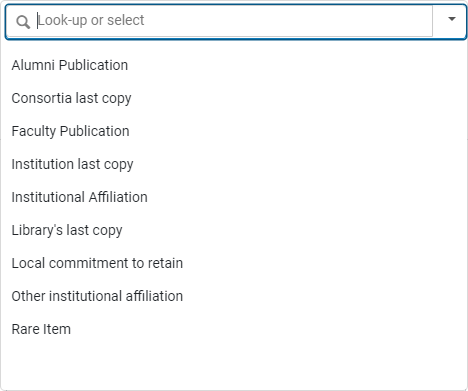 Retention Reason - Out-of-the-box values