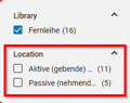 Location name displayed in Location facet
