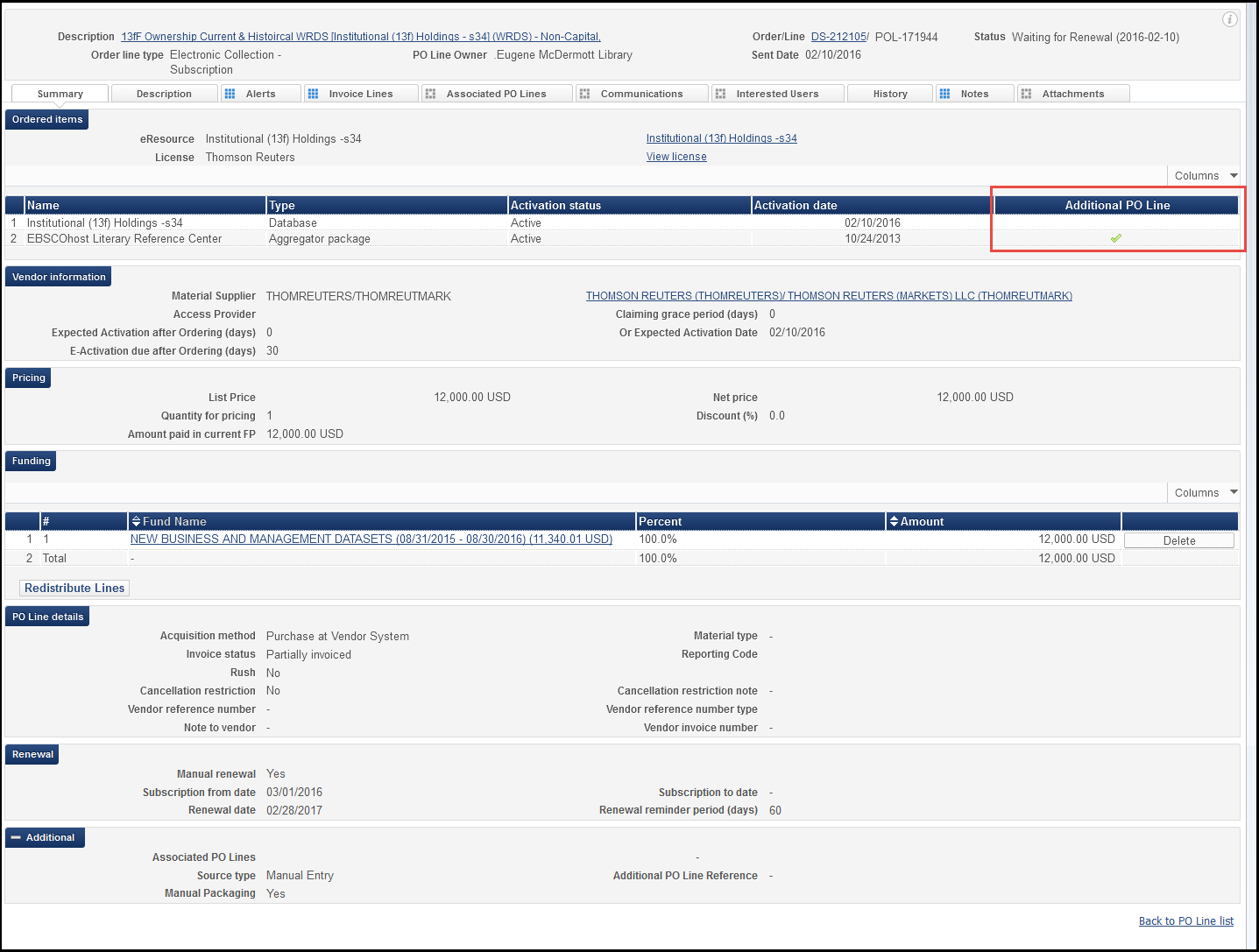 po_line_summary_tab_electronic_item_with_additional_po_line_highlighted