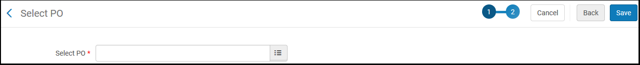 Select PO Page