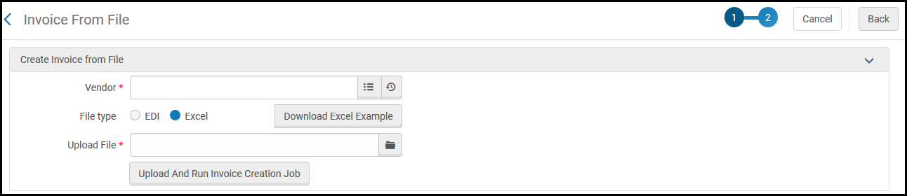 Invoice From File Page