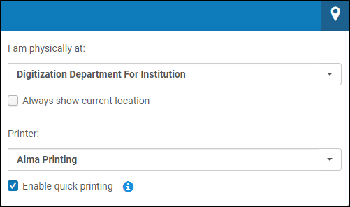 Currently At Drop-down Box