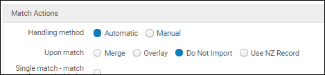 Match Actions
