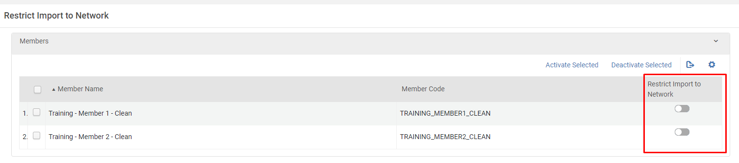 Restrict Import to Network Zone