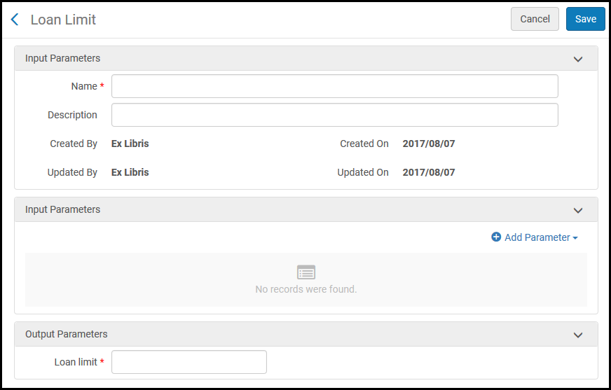 Loan Limit Page