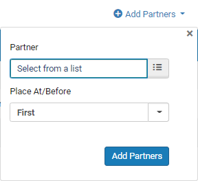 Add Partners