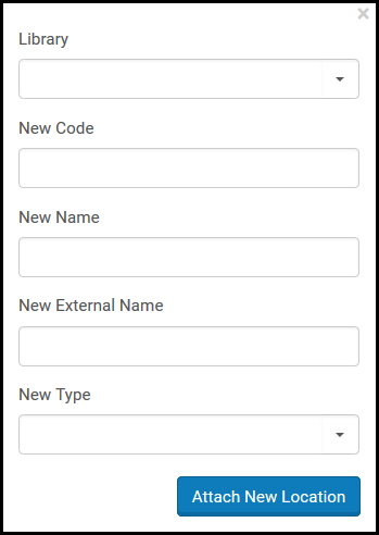 Attach New Location Dialog Box