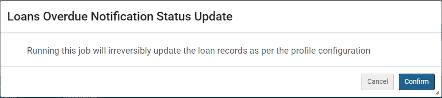 Loans Overdue Notification Status Update Warning