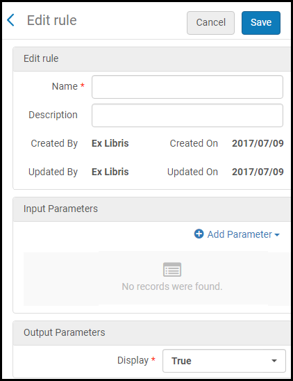 Add Parameter