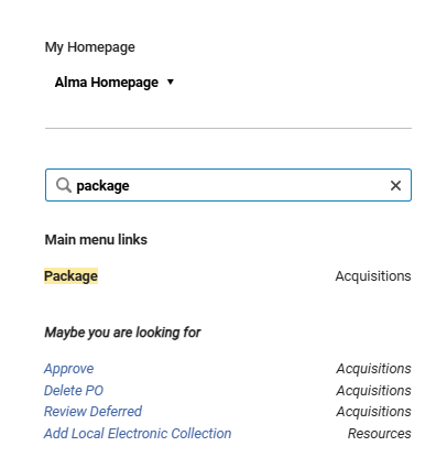 The fuzzy search component.