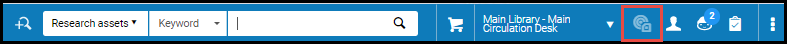 The search bar with RFID activated NL.