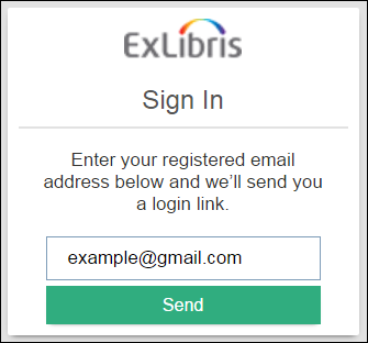 Primo Email Login - Enter Email Address