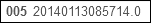 005 control field and the date/time format