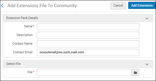 Add Extension Pack to the Community Zone