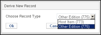 Select the 773 or 775 Field
