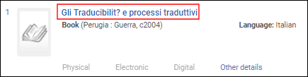 Handling of Non-Filing Markers in Search Results