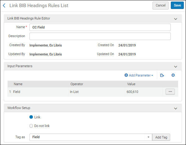 Link When Specific Field Values Are Met Example