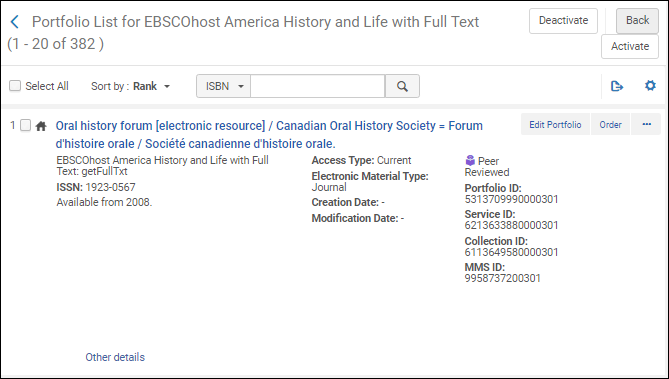 Example Record IDs